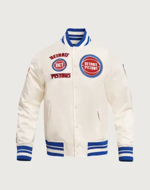 Fashion inspiration Pro Standard Detroit Pistons Retro Classic Rib Satin Jacket Leather - material fashion