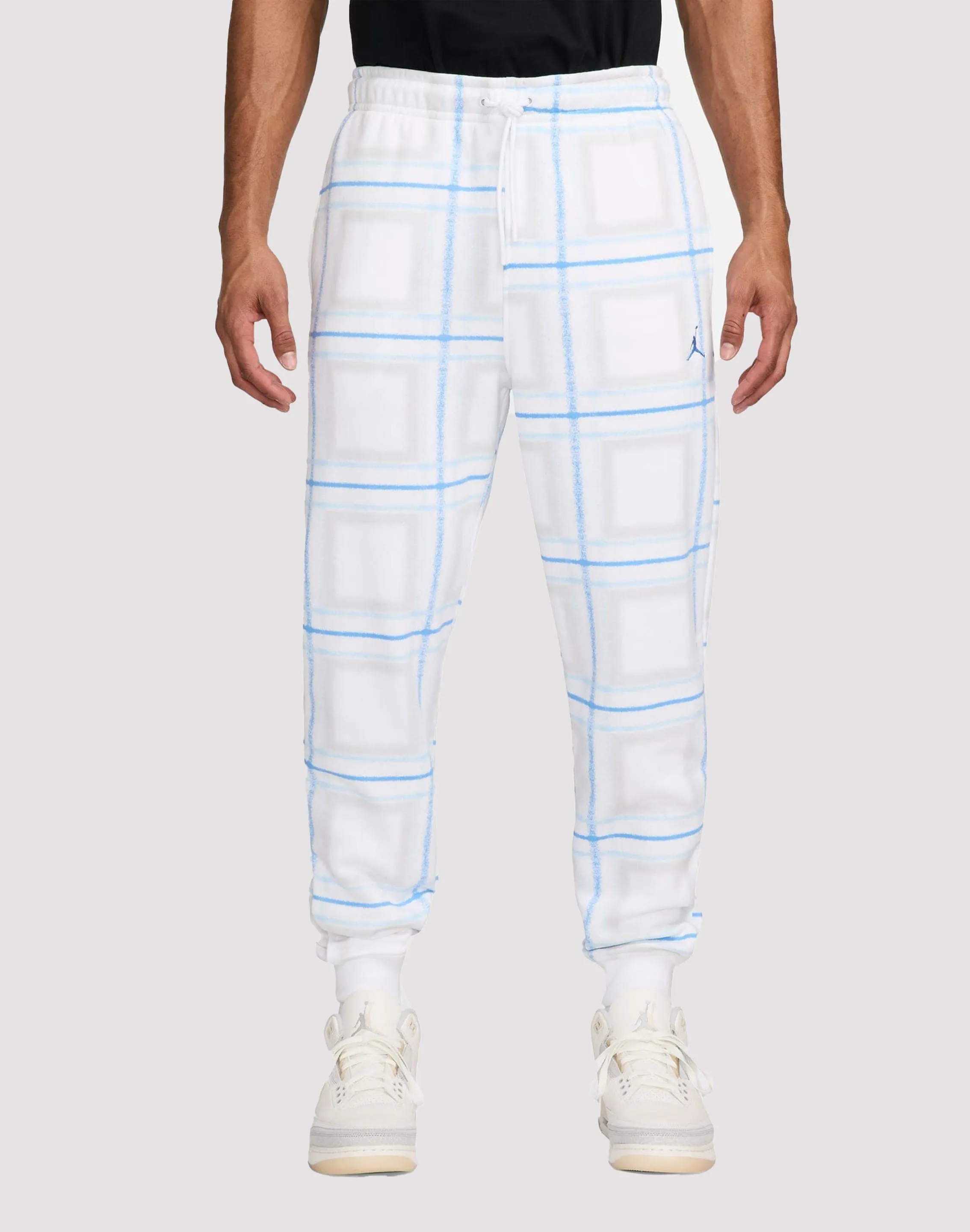 Fashion subscription services Jordan Essentials Fleece Holiday White Plaid Pants Fashion forecasting