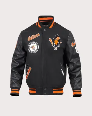 Fashion swaps Pro Standard Baltimore Orioles Retro Classic Rib Wool Varsity Jacket Recycled fashion materials