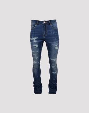 Fashion archives Grindhouse Blue Stacked Flare Ripped Slim Fit Jeans Classic fashion pieces