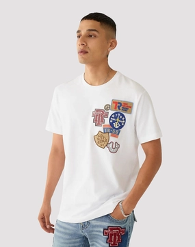 Fashion archives True Religion Collegiate Patch White Tee Luxury fashion items