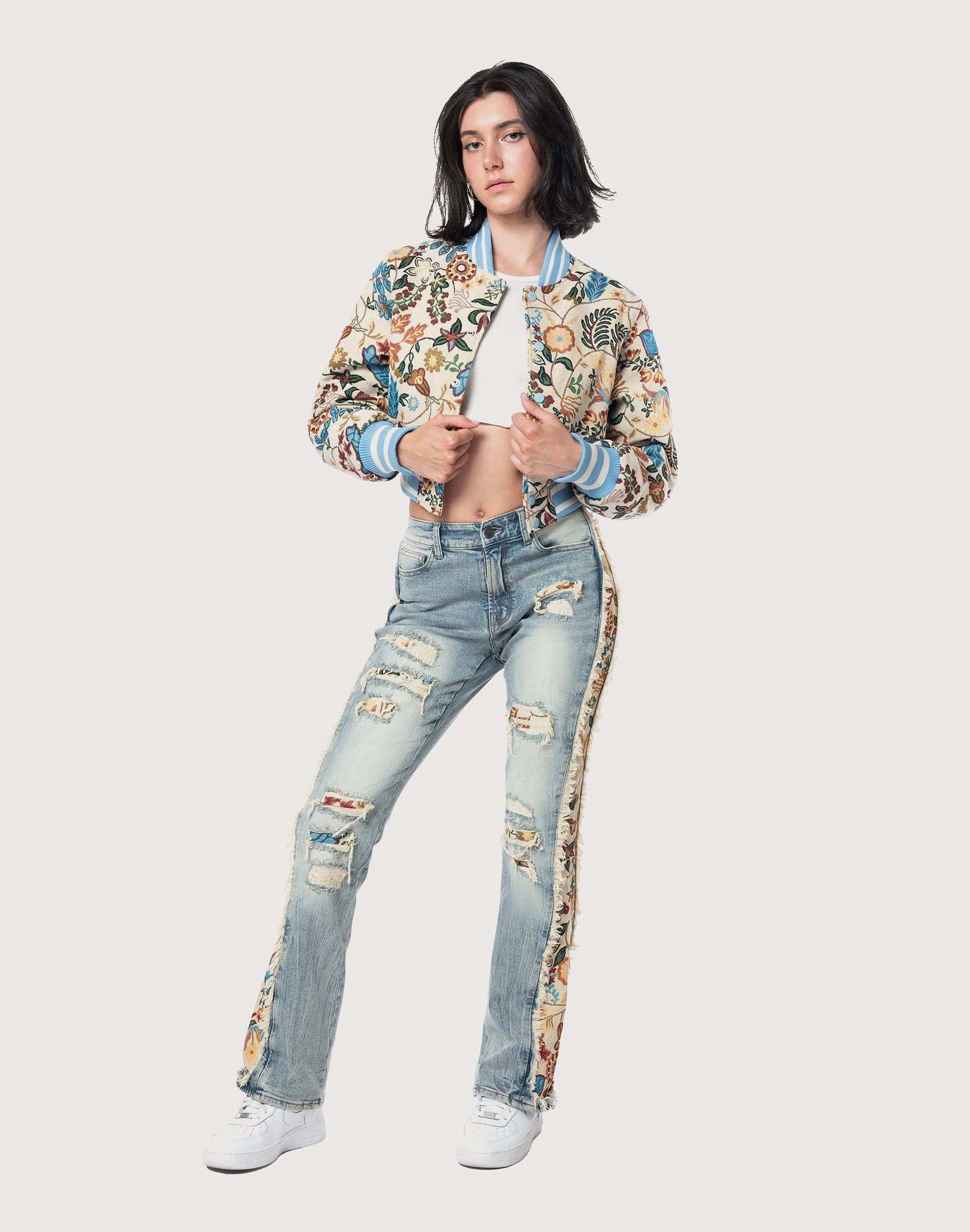 Grindhouse High Rise Bootcut Tapestry Pants Modern fashion Fashion customization