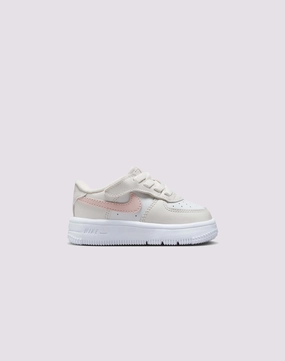 Fashion bloggers' picks Nike Air Force 1 Low EasyOn Toddler Girls' "Phantom/Echo Pink/Summit White" Lace - detailed fashion