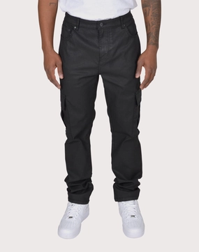 Fashion boutiques Grindhouse Black Cargo Waxed Pants Modern fashion
