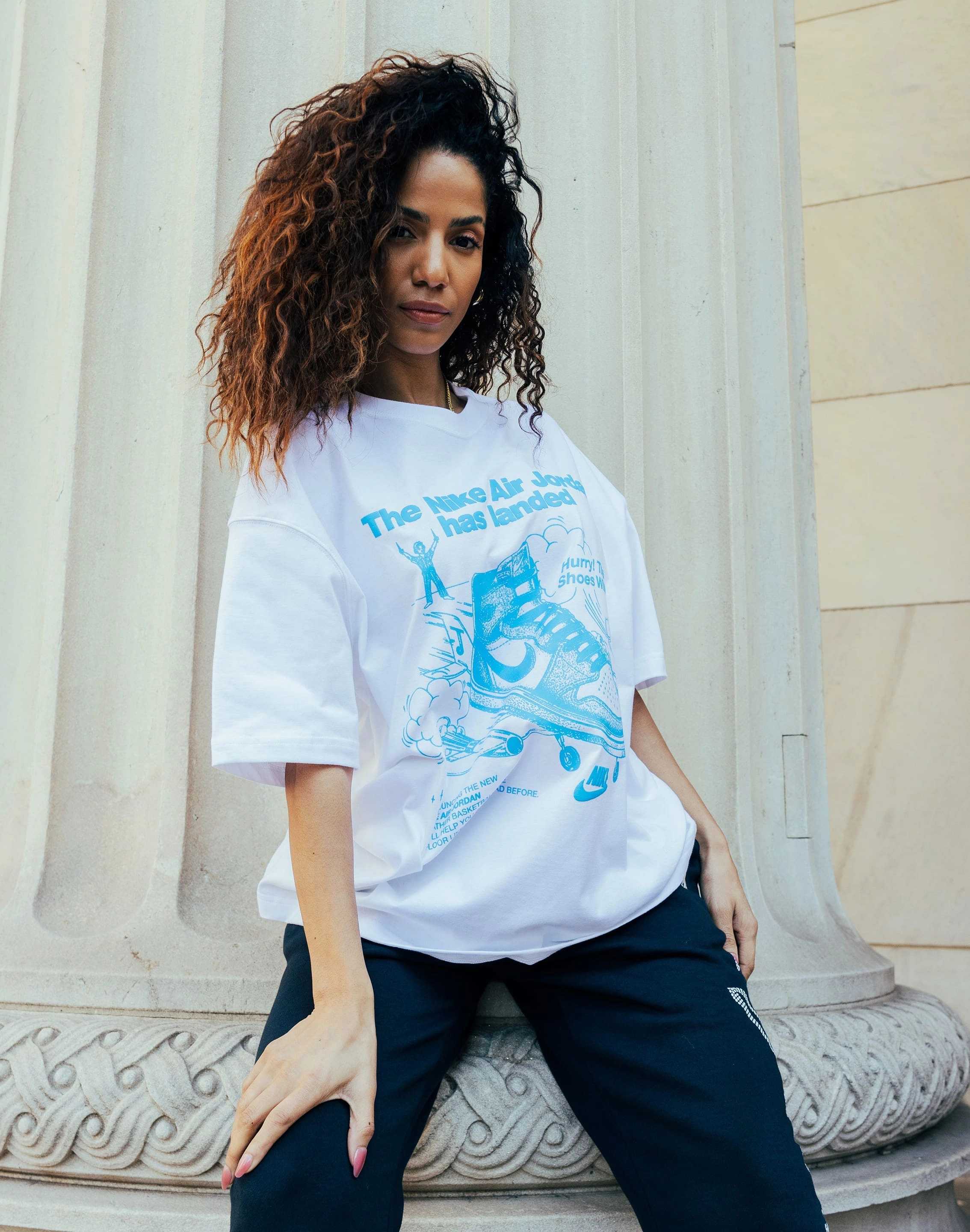 Fashion boutiques Jordan Oversized Graphic Tee Fashion trends