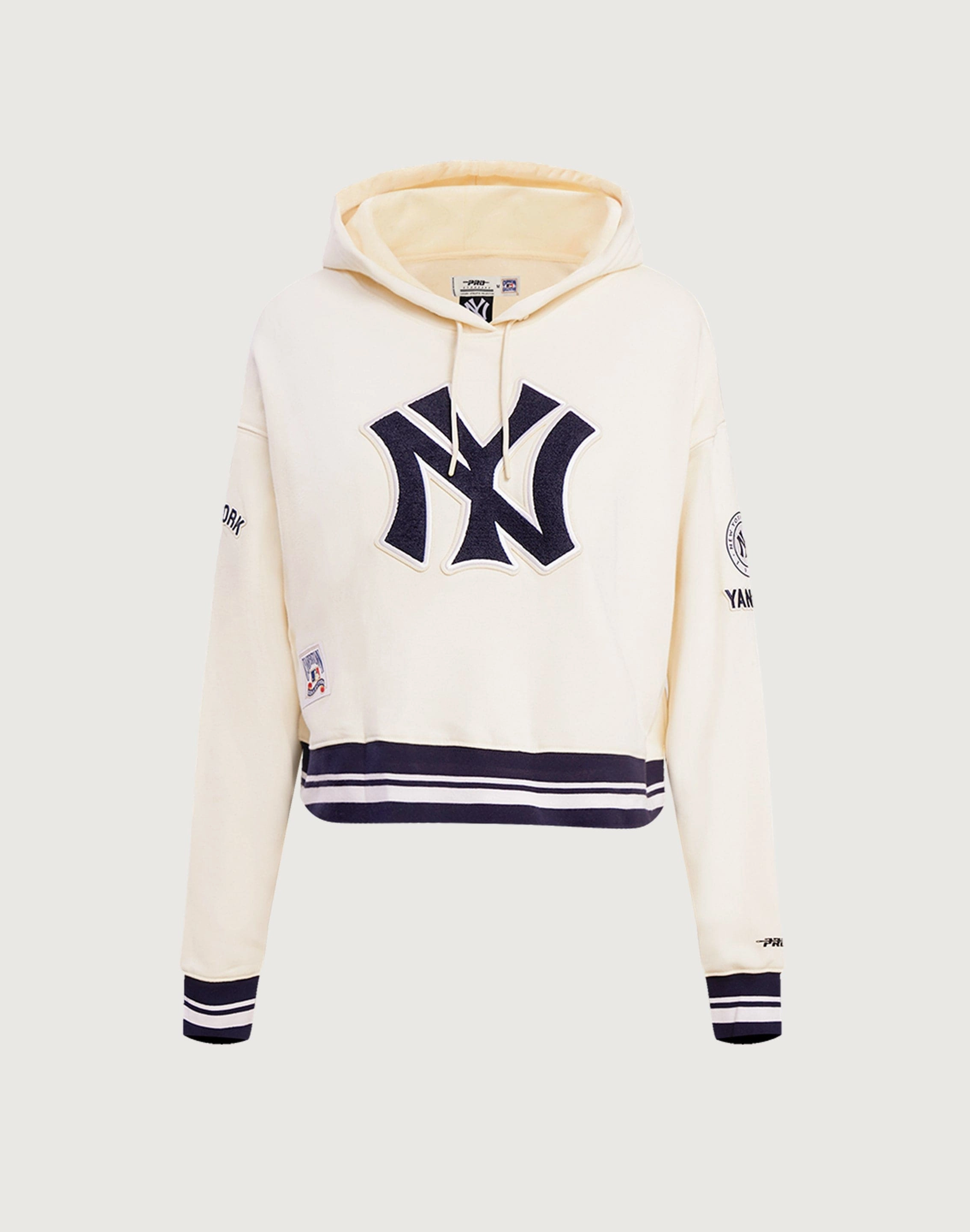Fashion care (washing, ironing, etc.) Pro Standard New York Yankees Retro Classic Cropped Hoodie Athleisure fashion