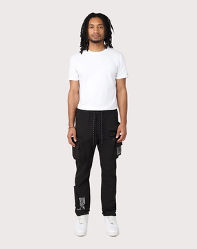 Fashion collections Grindhouse Utility Nylon Black Cargo Pants Fashionable options