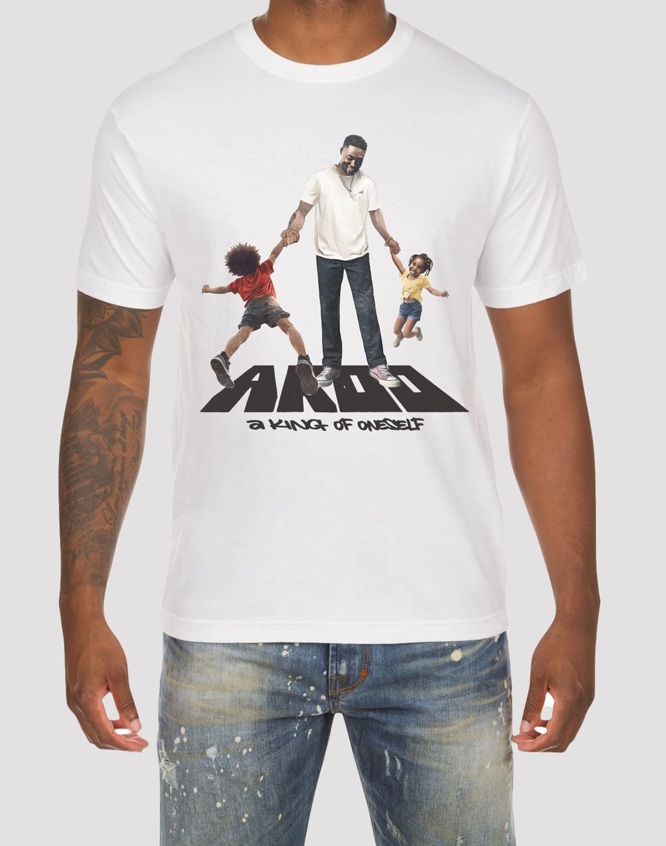Fashion culture Akoo Spin White Tee Upcycled fashion