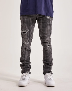 Fashion culture Smoke Rise Rip & Repair Basic Slim Denim Fashion customization