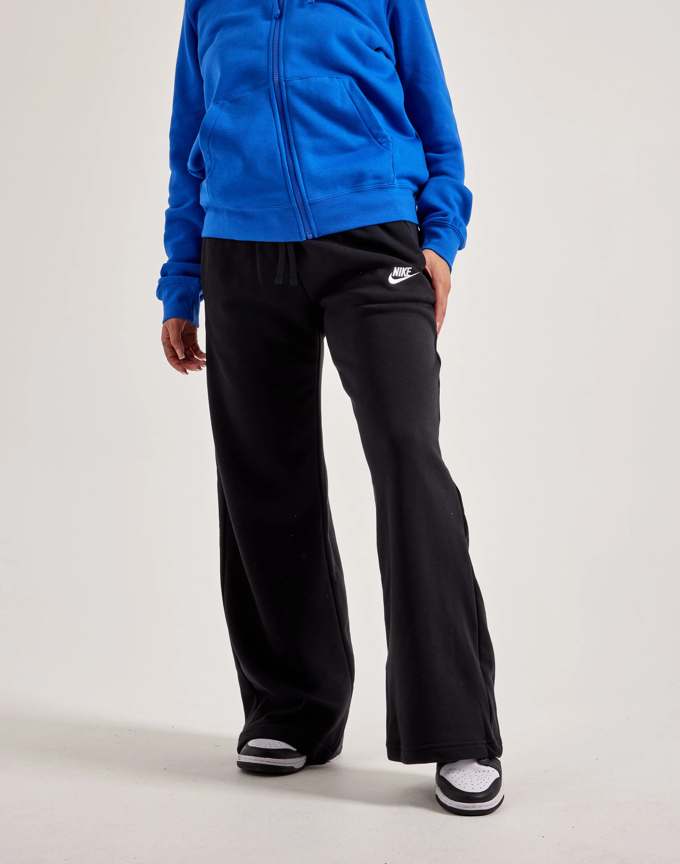 Fashion customization Nike Club Fleece Mid-Rise Wide-Leg Sweatpants Smart casual wear