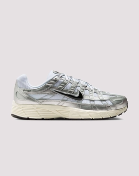 Fashion customization Nike P-6000 "White/Black/Metallic Silver/Flt Silver" Clothing assortments