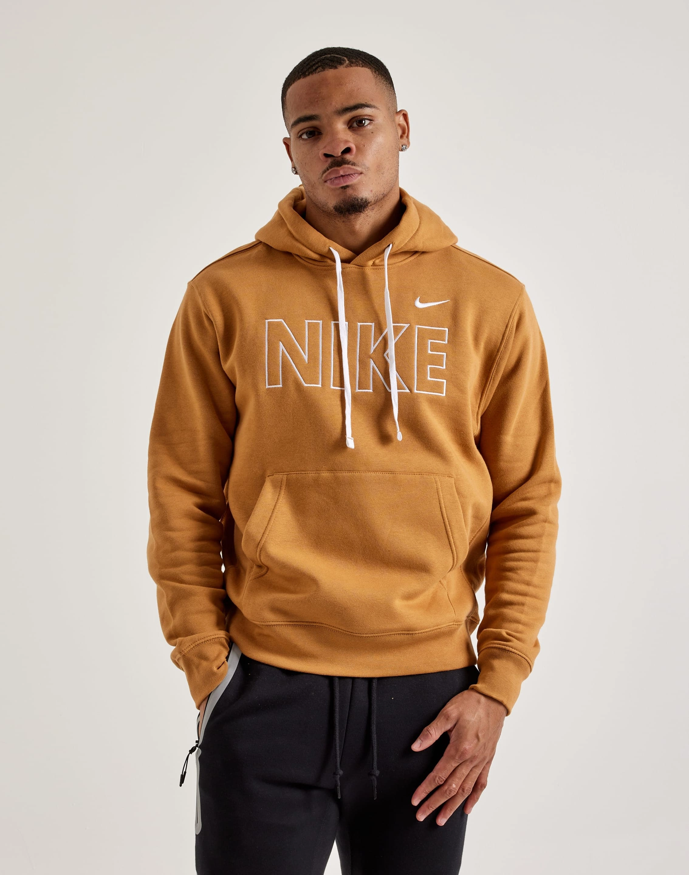 Cotton - made fashion Nike Club Fleece Pullover Hoodie Upcycled fashion