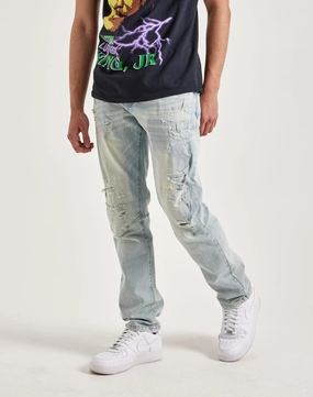 Fashion events Smoke Rise Vintage Bleach Effect Denim Jeans Fashion culture