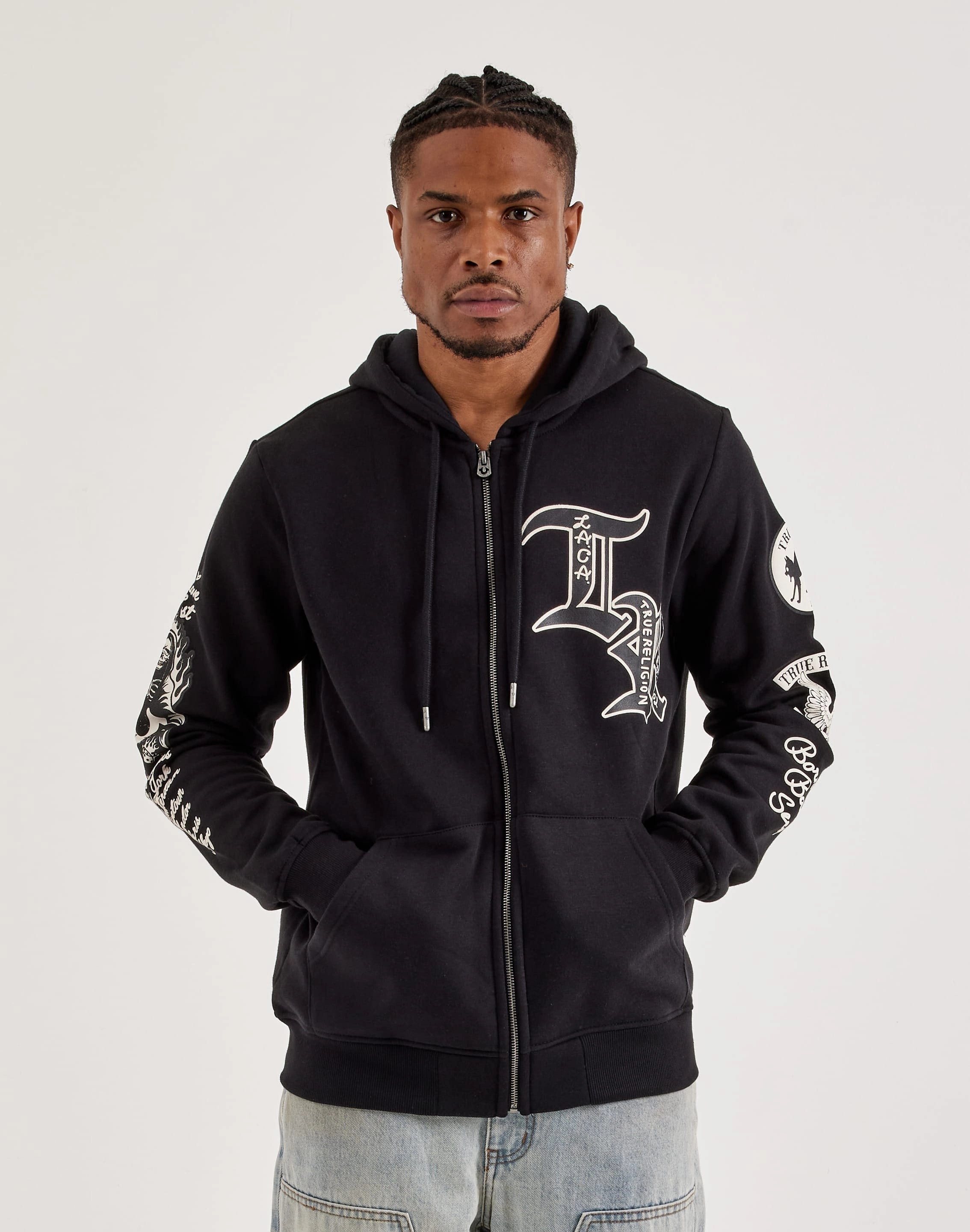 Fashion exhibitions True Religion Full-Zip Fleece Hoodie Fashion museums