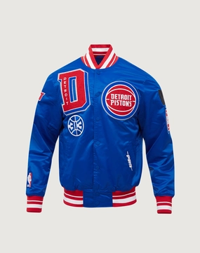 Fashion for all ages Pro Standard Detroit Pistons Mashup Rib Satin Jacket Everyday wear