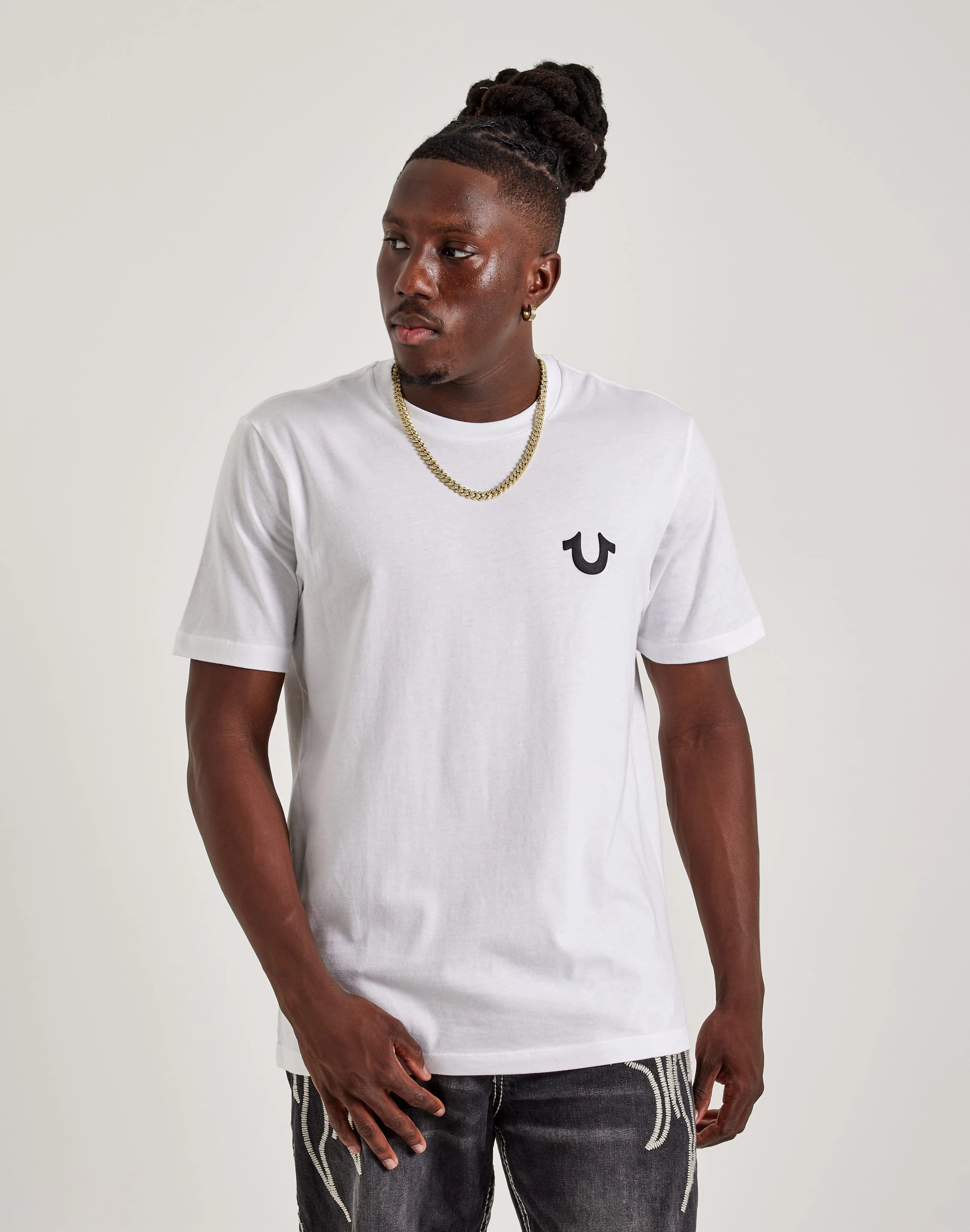 Fashion for all body types True Religion Buddha Logo Seal Tee Fashion catalog