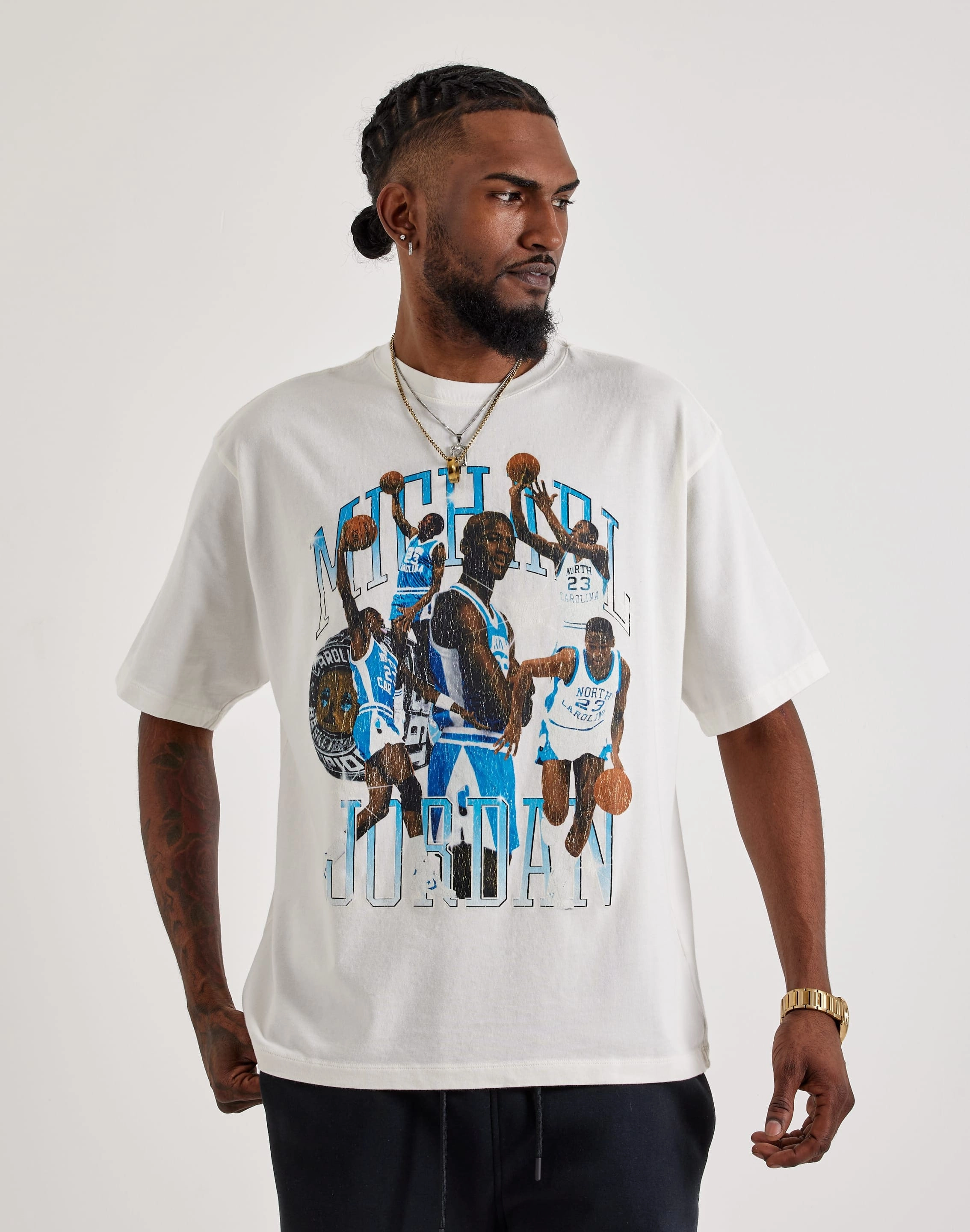 Fashion forecasting Jordan Oversized Graphic Tee Denim products