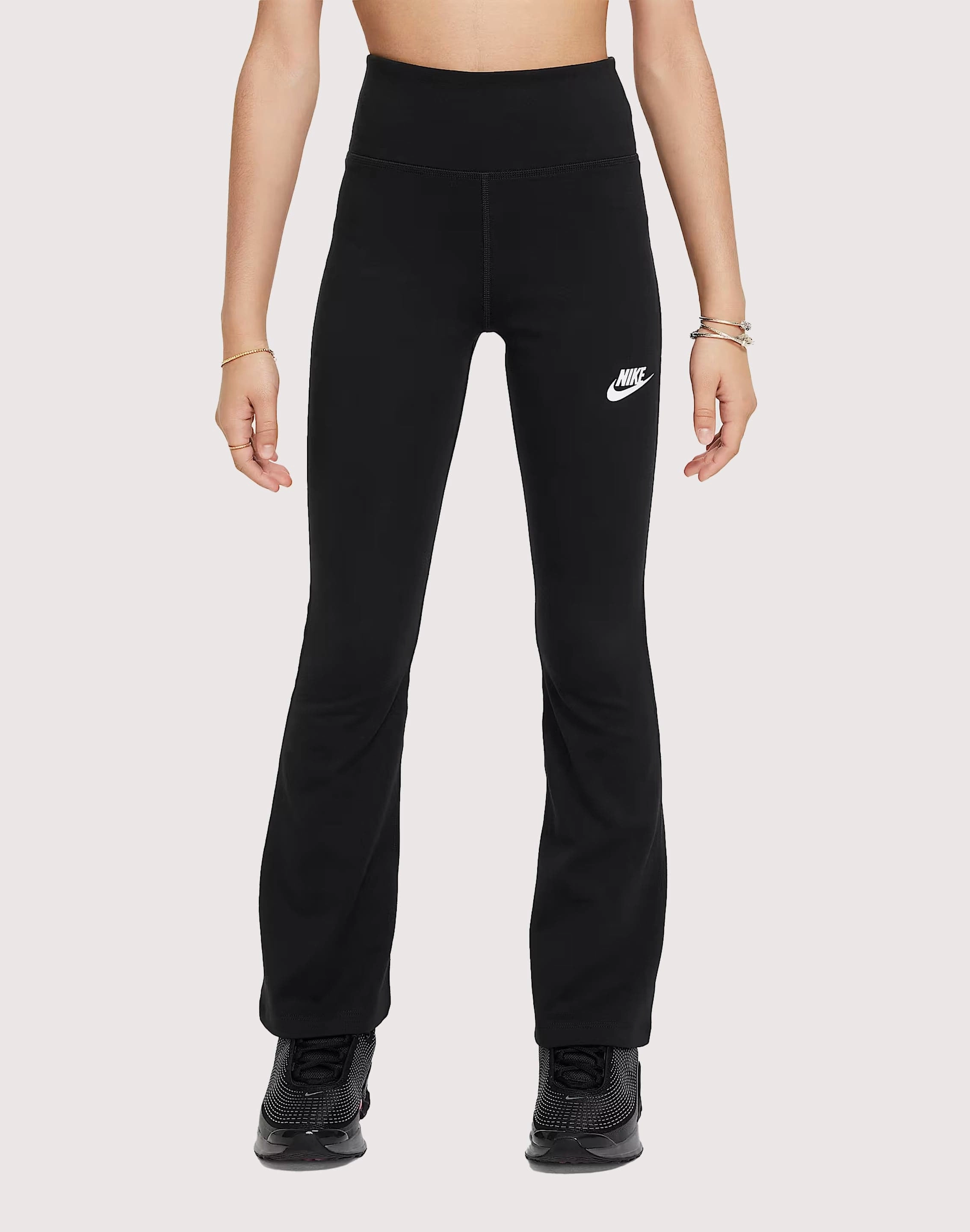 Wool - sourced fashion Nike High-Waisted Flared Leggings Grade-School New fashion arrivals