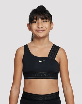 Fashion influencers' recommendations Nike Pro Swoosh Asymmetrical Sports Bra Grade-School Business casual wear