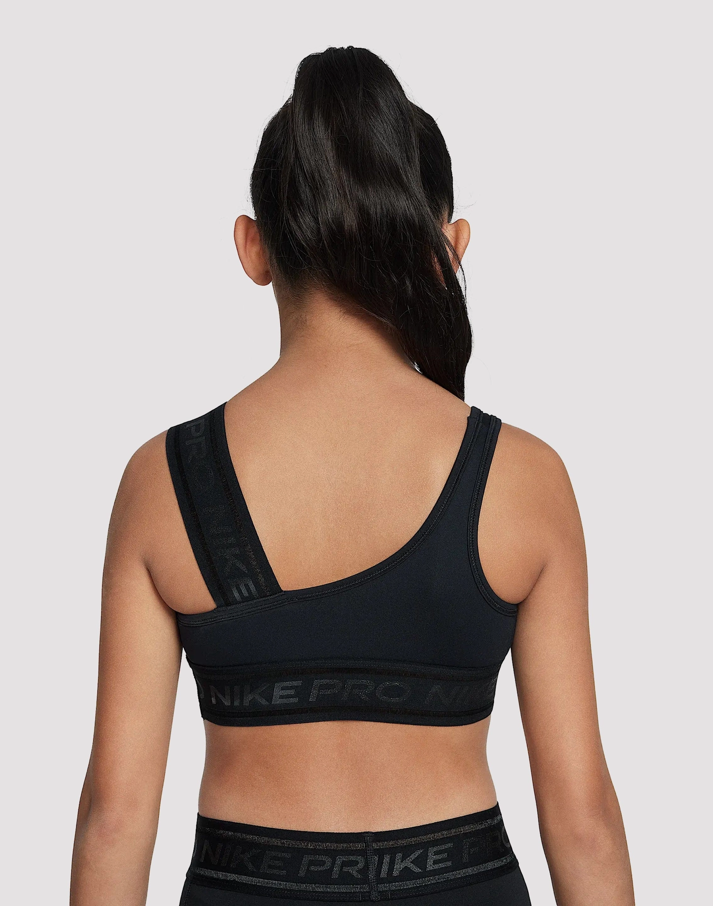 Fashion influencers' recommendations Nike Pro Swoosh Asymmetrical Sports Bra Grade-School