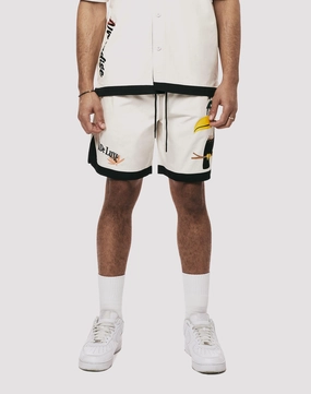 Fashion inspiration Grindhouse Parrot Resort Twill Chalk Short Runway fashion