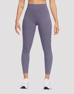 Fashion inspiration Nike One Dri-FIT High-Waisted 7/8 Leggings Denim - based fashion