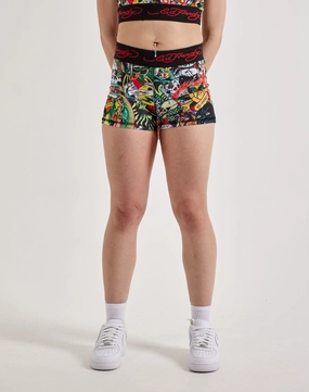 Fashion models Ed Hardy Tattoo Collage Shorts Designer fashion items