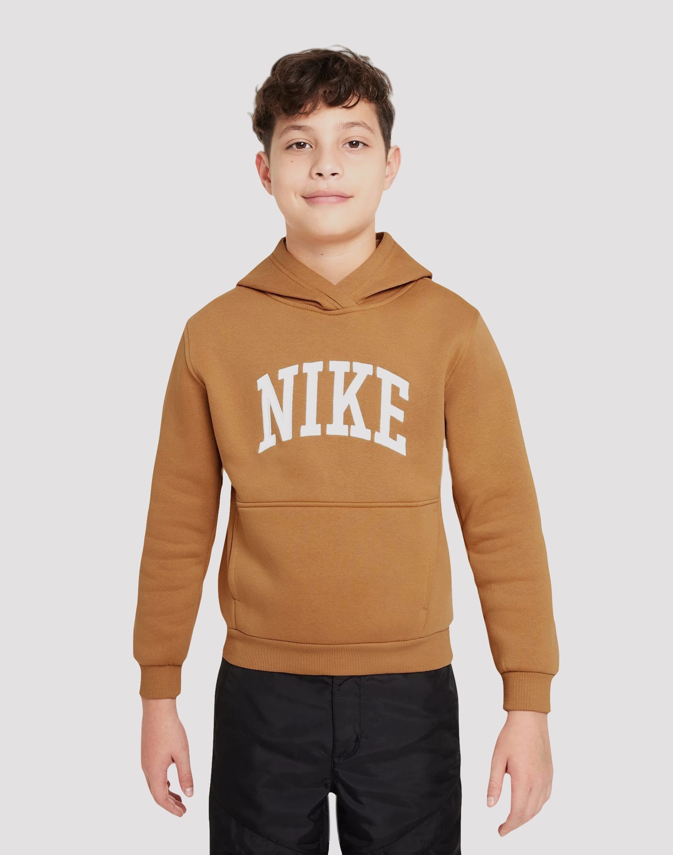 Fashion must - haves Nike Club Fleece HBR Big Boys' Flax Hoodie Runway fashion