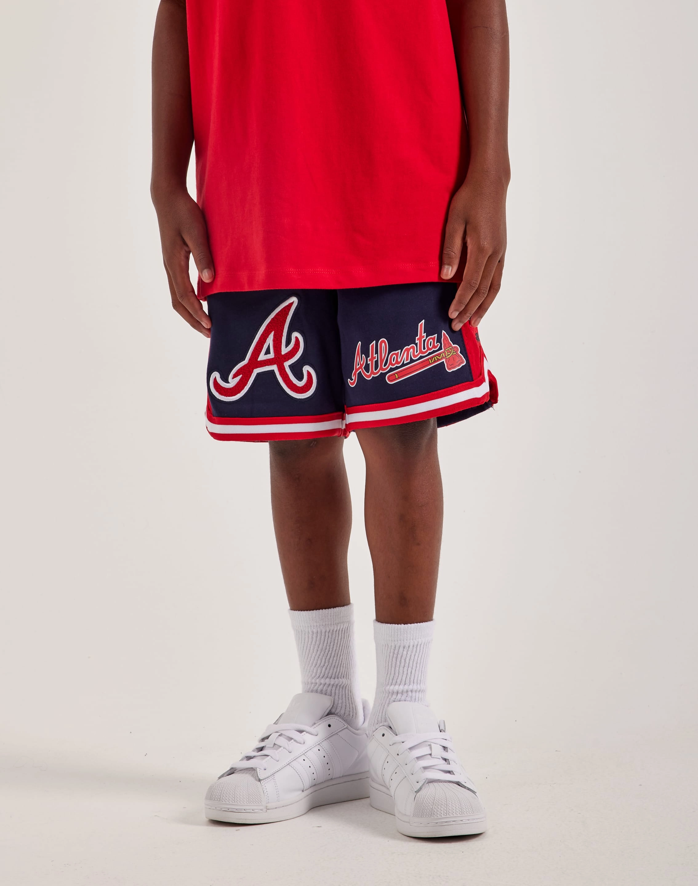 Pro Standard Atlanta Braves Fleece Shorts Grade-School Fashionable options Patterned fashion (floral, stripes, etc.)