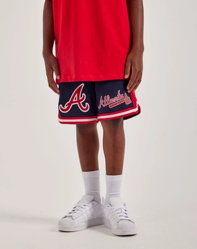 Fashion on sale Pro Standard Atlanta Braves Fleece Shorts Grade-School Fashion for all body types