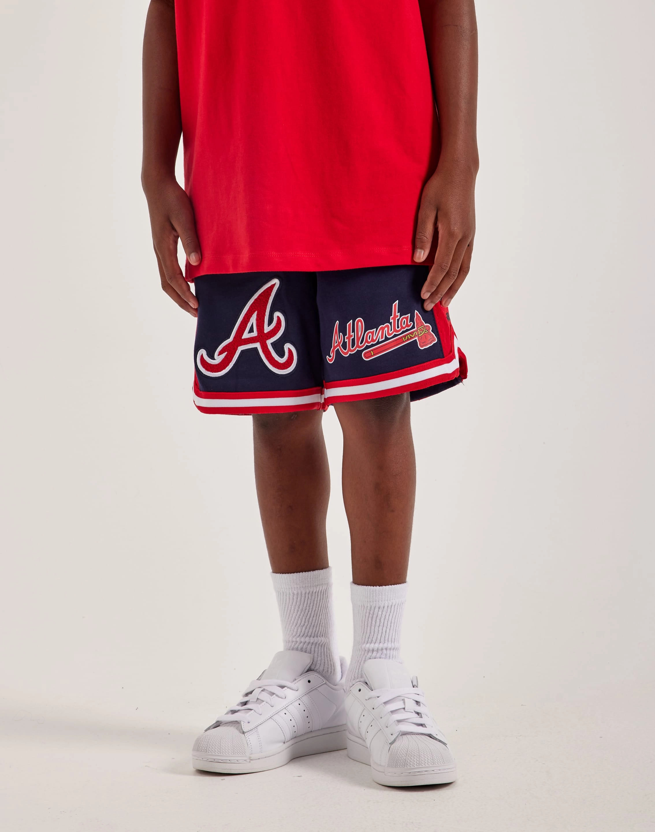 Fashion customization Pro Standard Atlanta Braves Fleece Shorts Grade-School Clothing and accessories