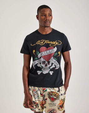 Fashion shows Ed Hardy Rhinestone Skull Tee Fashion swaps