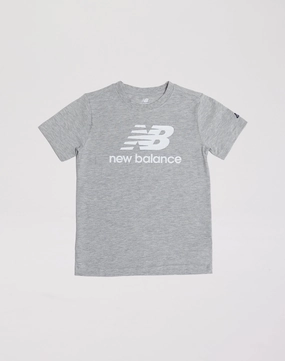Fashion shows New Balance Essentials Stacked Logo Tee Grade-School Cotton - made fashion