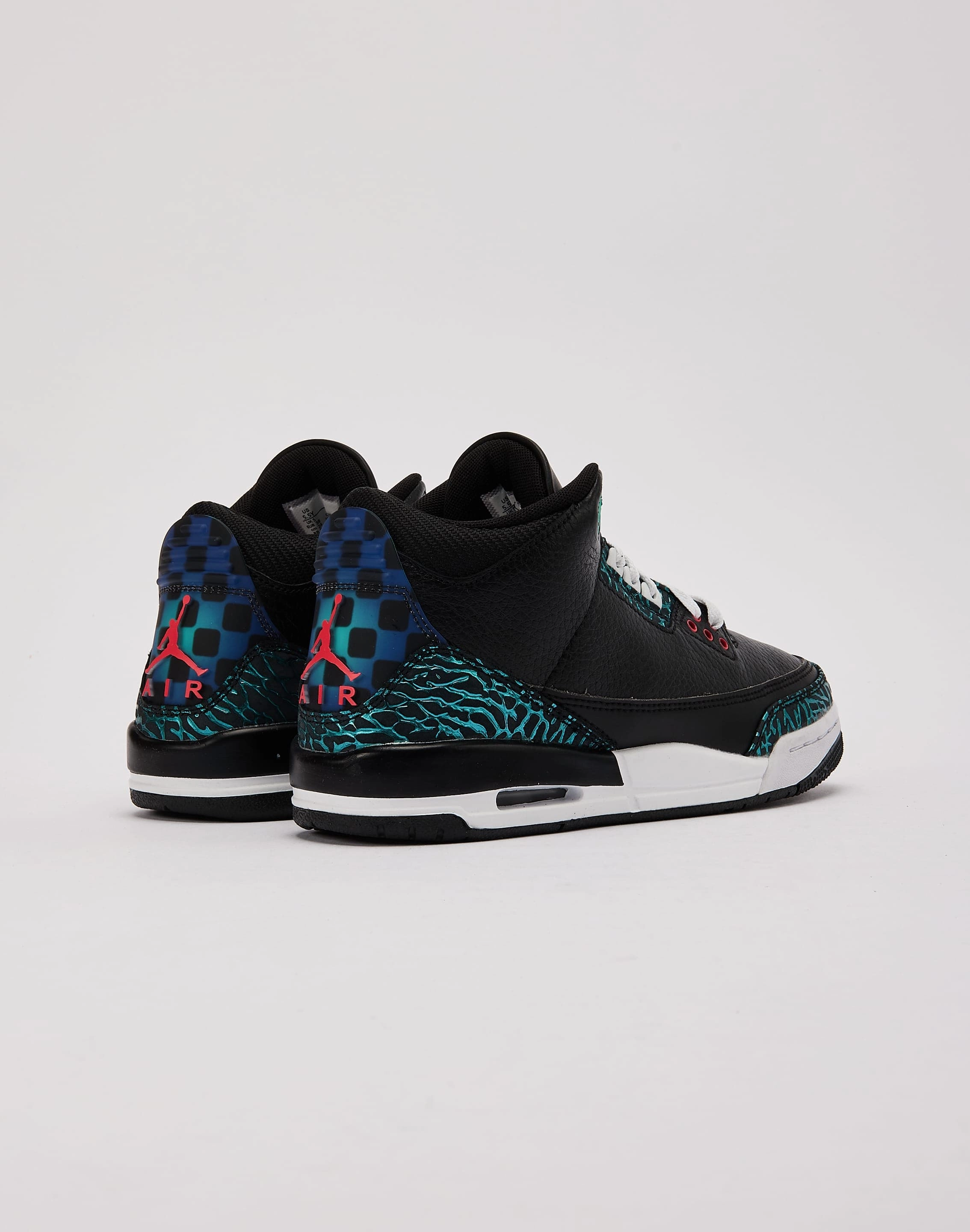 Fashion sizes Jordan Air Jordan 3 Retro SE 'Black and Hyper Jade' Grade-School