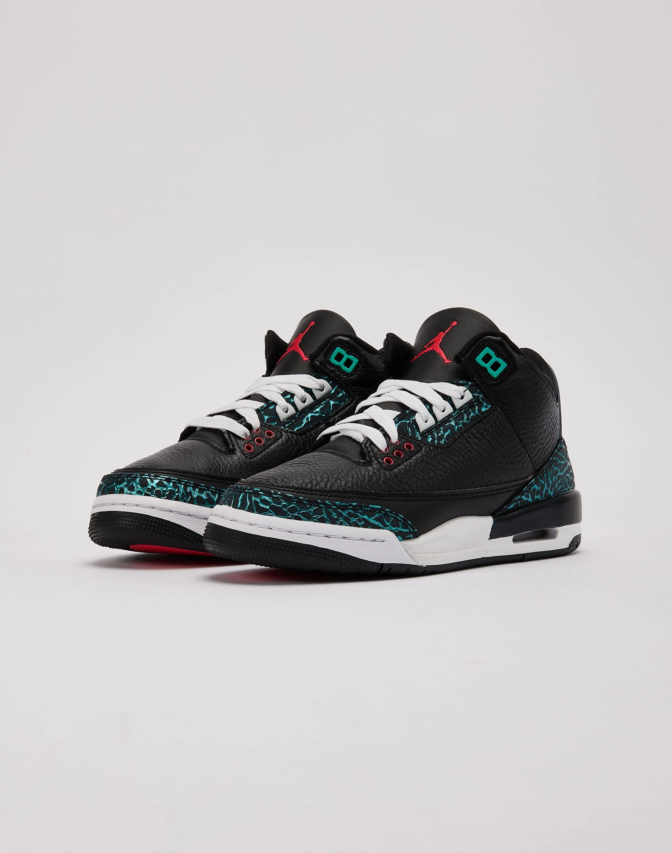 Fashion sizes Jordan Air Jordan 3 Retro SE 'Black and Hyper Jade' Grade-School