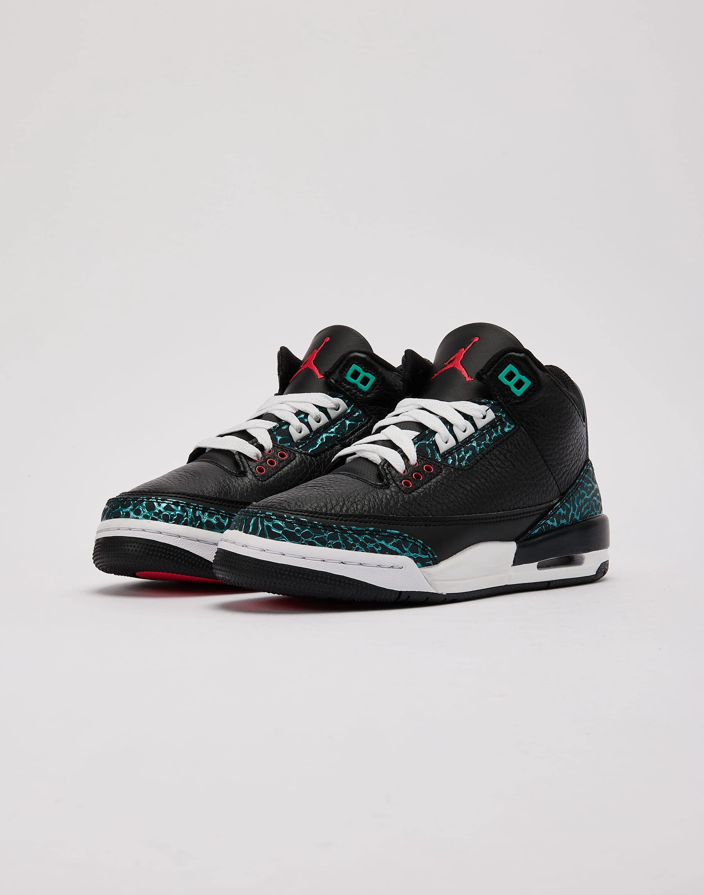 Fashion sizes Jordan Air Jordan 3 Retro SE 'Black and Hyper Jade' Grade-School