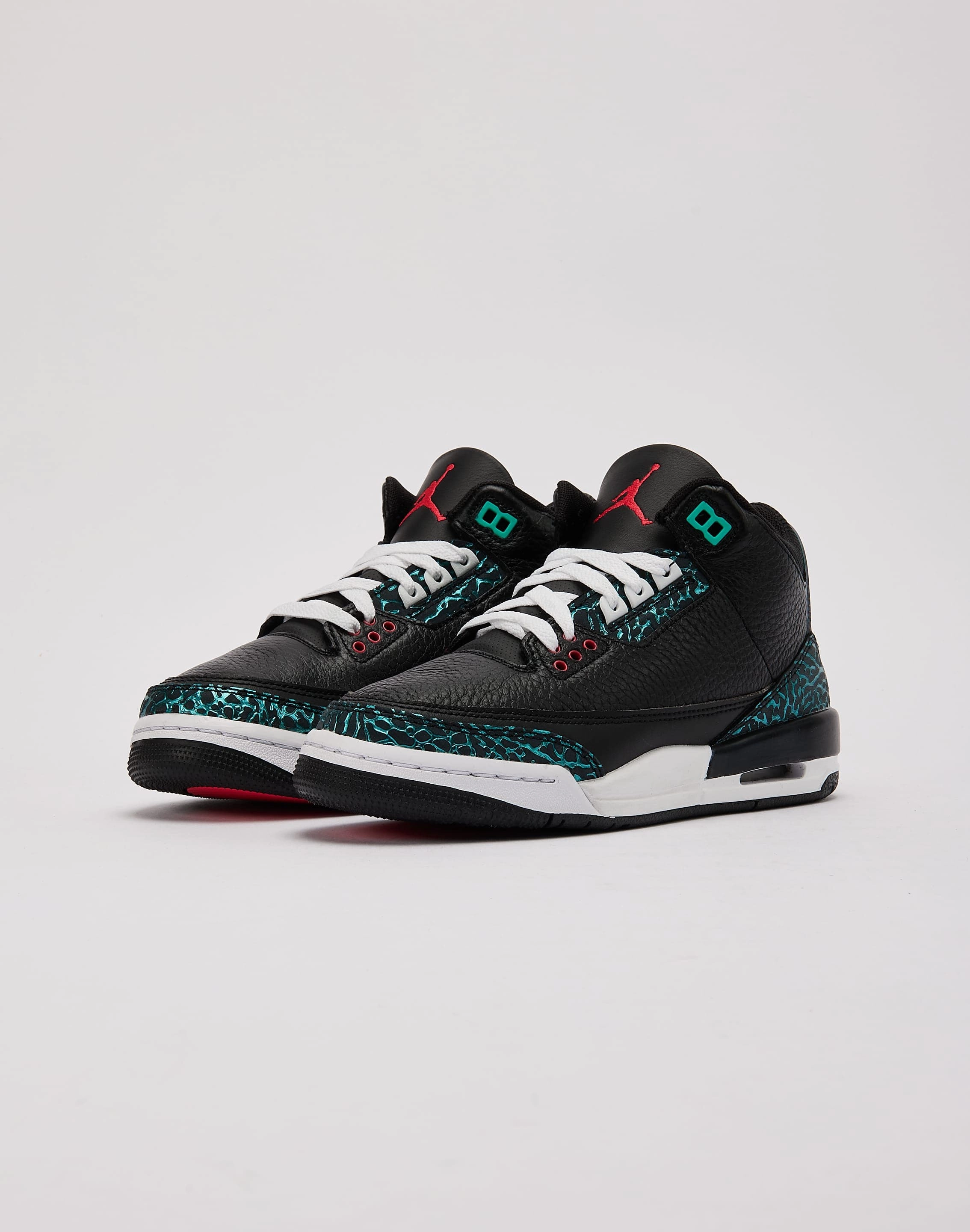 Fashion sizes Jordan Air Jordan 3 Retro SE 'Black and Hyper Jade' Grade-School