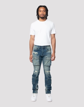 Fashion storage (wardrobes, hangers, etc.) Grindhouse Utility Slim Fit Westport Blue Denim Jean Beachwear items
