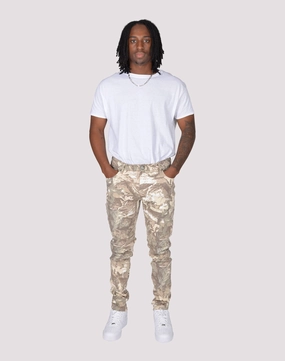 Fashion subscription services Grindhouse Washed Camo Denim Jeans Linen - crafted fashion
