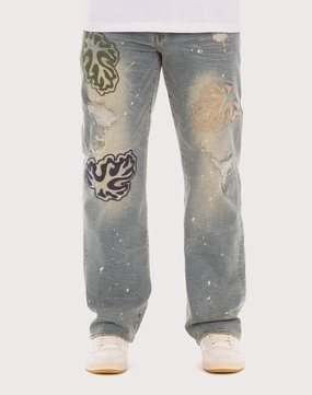Fashion swaps Akoo Monk Straight Fit Coral Reef Jean Business casual wear