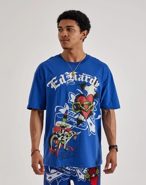 Fashion swaps Ed Hardy Cross Heart Boxy Tee Party wear