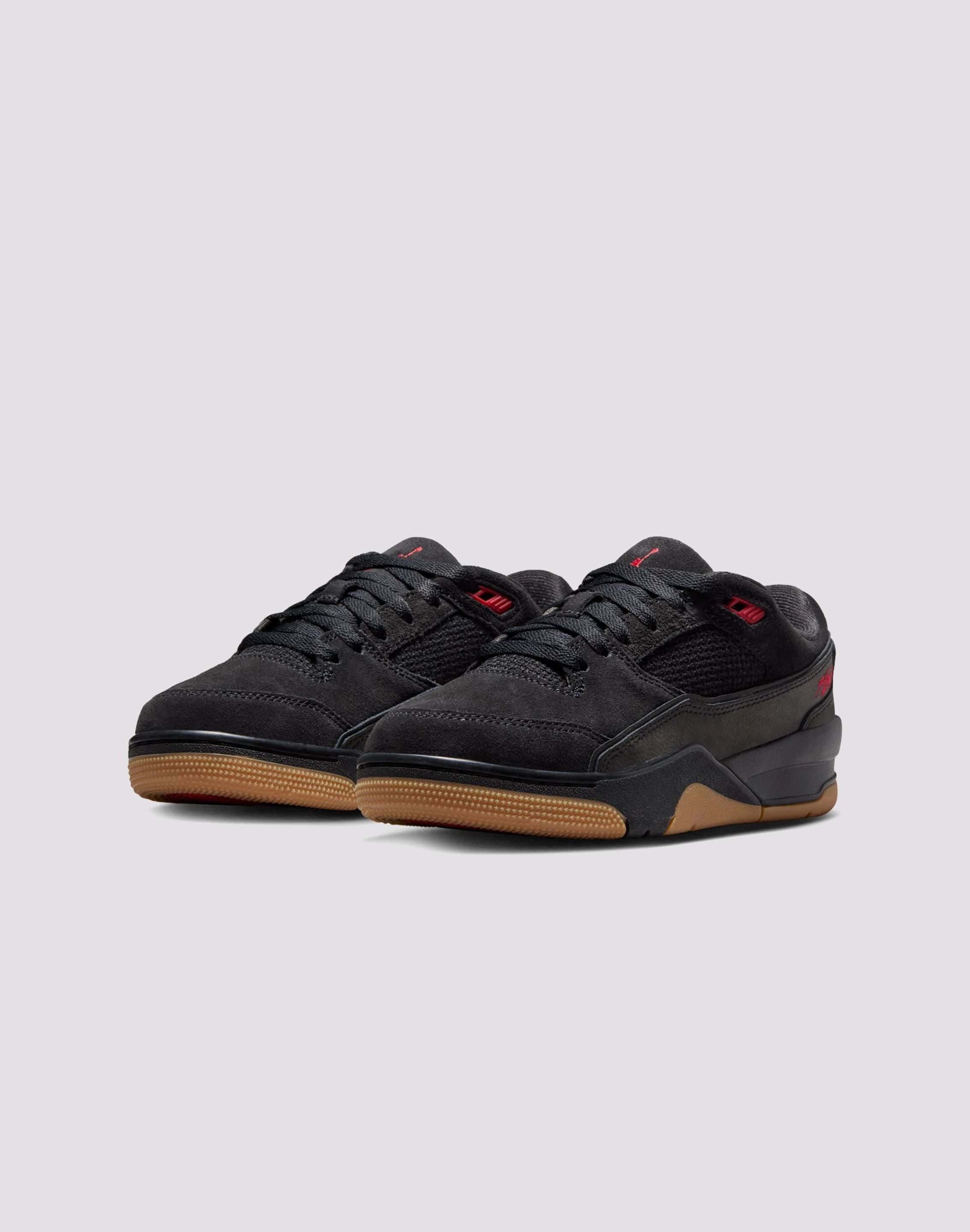 Fashion technology Jordan Flight Court Grade School Boys'&nbsp;"Black/Varsity Red/Gum Med Brown"&nbsp;Shoe