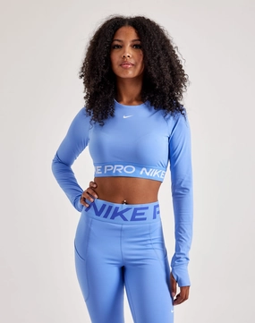 Fashion trends by region Nike Pro Dri-FIT Cropped Long-Sleeve Top Polyester - used fashion
