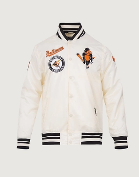Fashionable options Pro Standard Baltimore Orioles Retro Classic Rib Satin Jacket Fashion lookbook