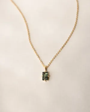 Forest Emerald Grand Baguette Necklace