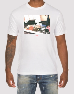 Formal wear selections Akoo Bam White Tee Fashion models