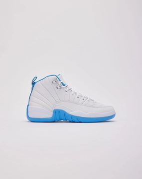 Formal wear selections Jordan Air Jordan 12 Retro 'White and University Blue' Grade-School Fashion sizes