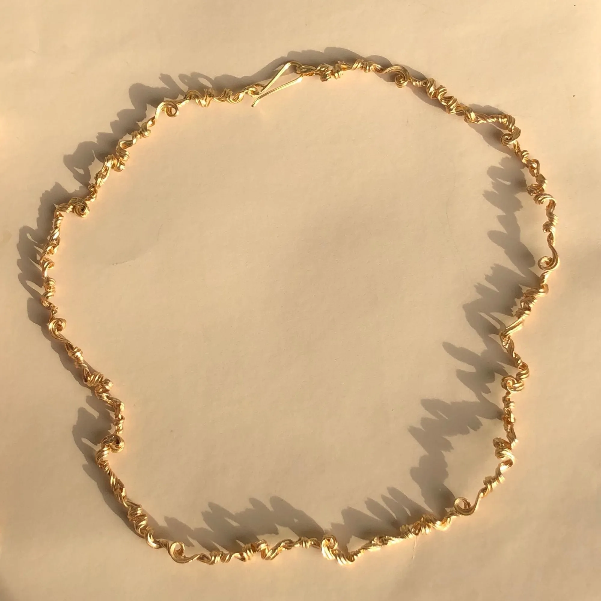 Fouett??s 24K Gold Plated Necklace