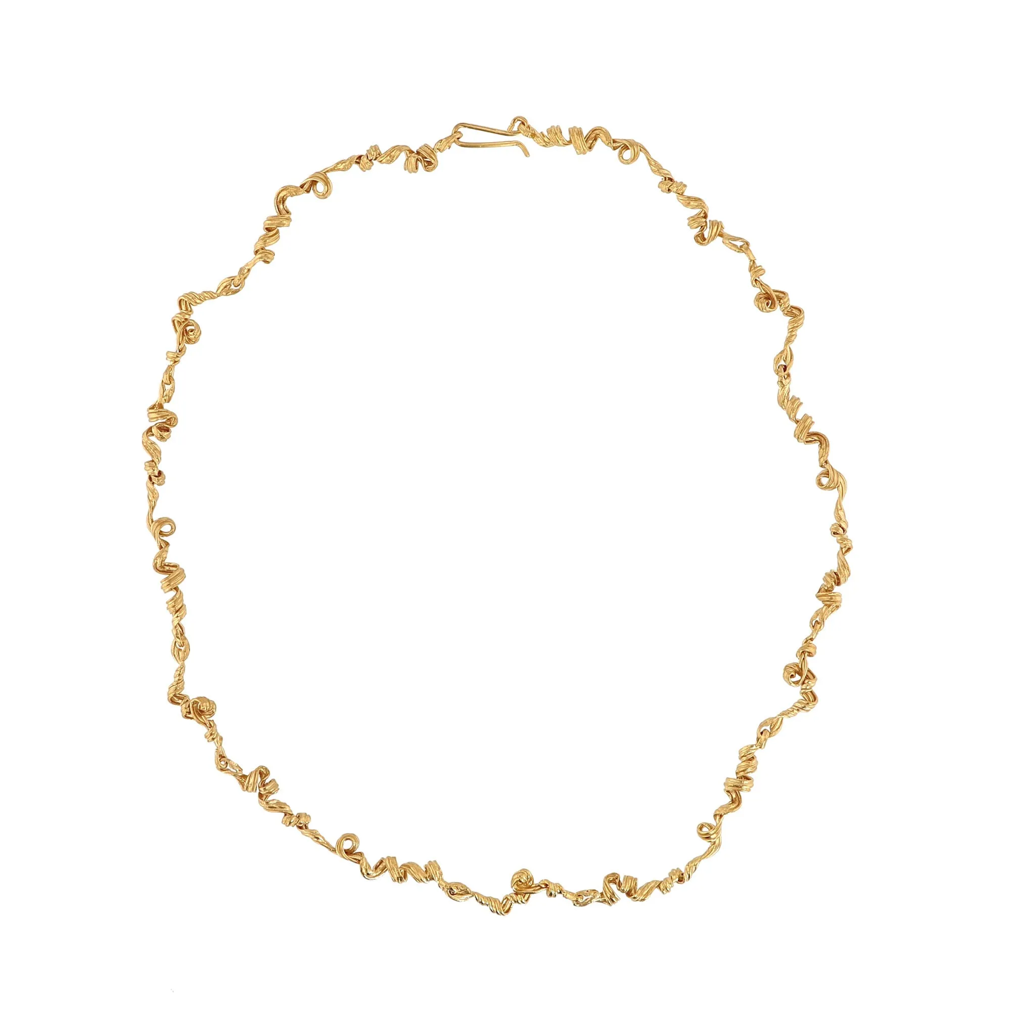 Fouett??s 24K Gold Plated Necklace