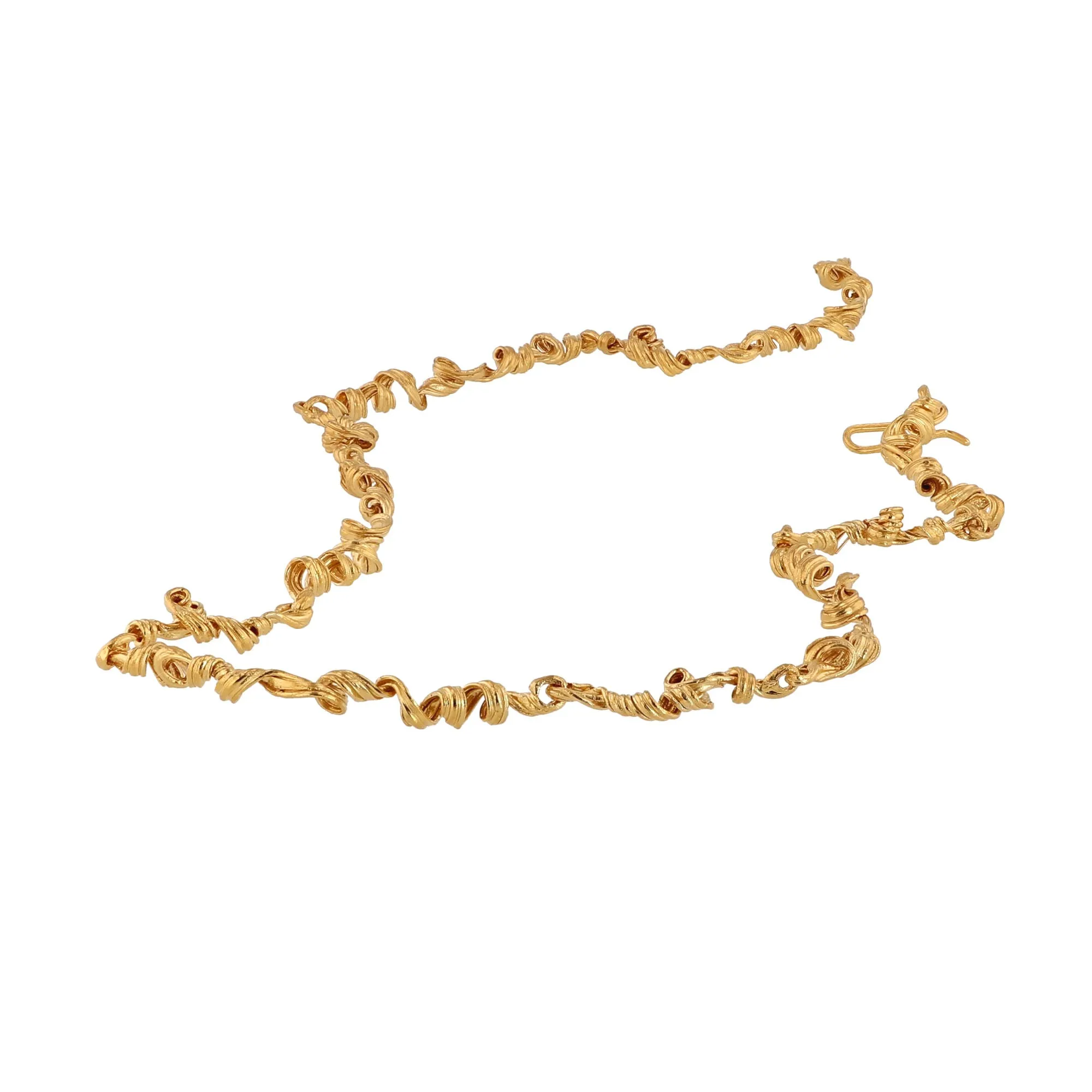 Fouett??s 24K Gold Plated Necklace